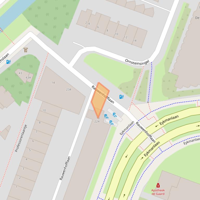 Kaart van postcodegebied 3571HG.