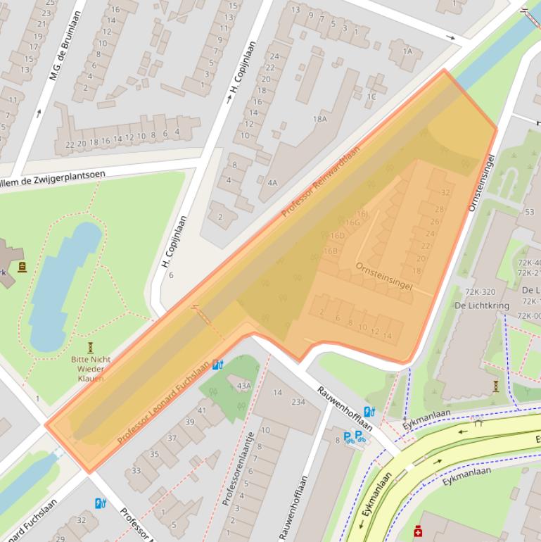 Kaart van postcodegebied 3571HT.