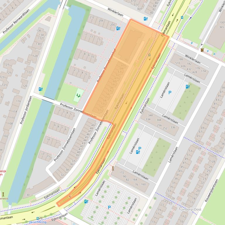 Kaart van postcodegebied 3571KT.