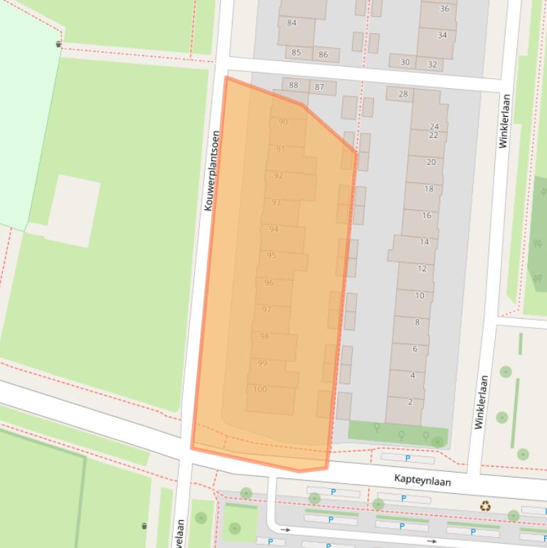 Kaart van postcodegebied 3571LZ.