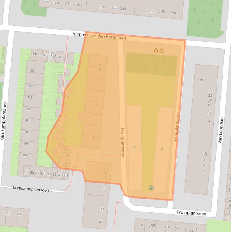 Kaart van postcodegebied 3571PN.