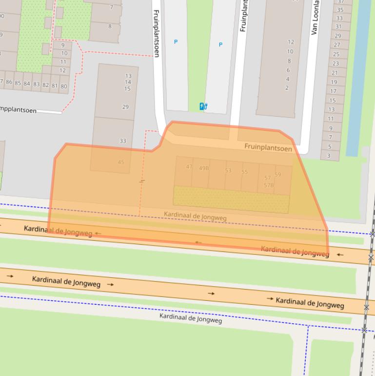 Kaart van postcodegebied 3571PS.