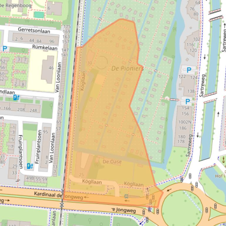 Kaart van postcodegebied 3571PZ.