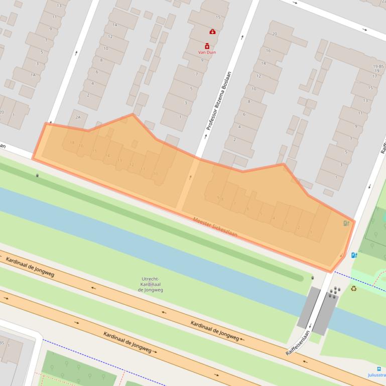 Kaart van postcodegebied 3571SR.