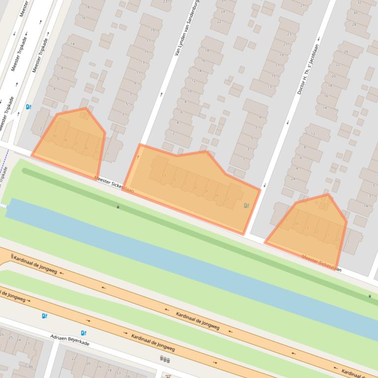 Kaart van postcodegebied 3571ST.