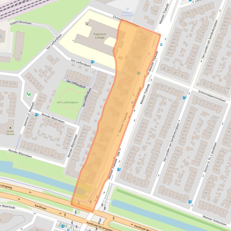 Kaart van postcodegebied 3571SV.