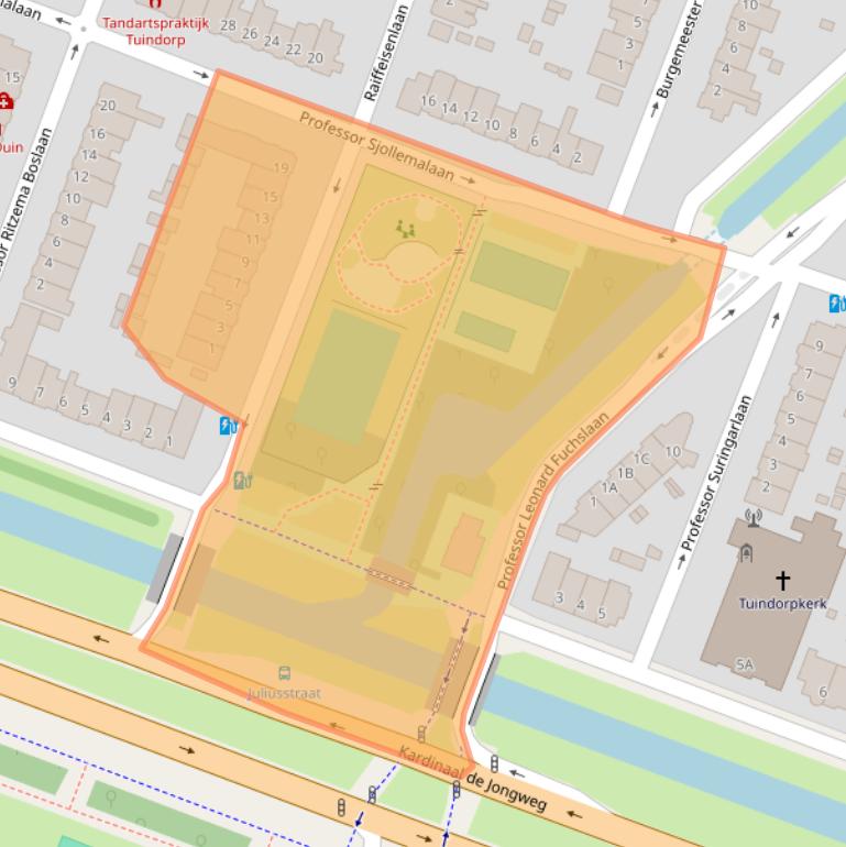 Kaart van postcodegebied 3571TA.