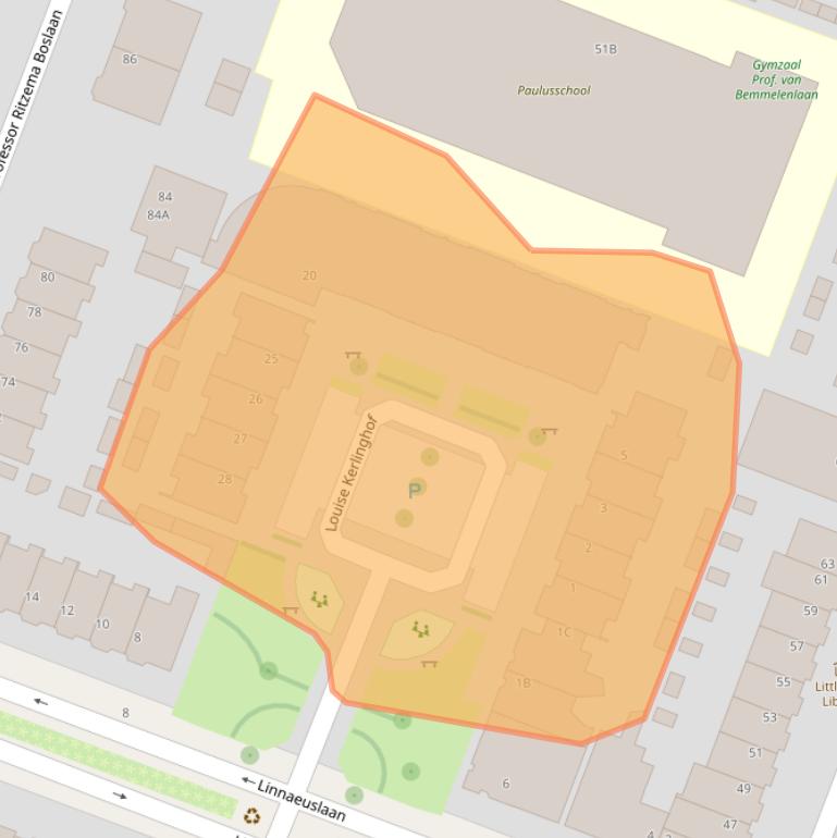 Kaart van postcodegebied 3571TR.