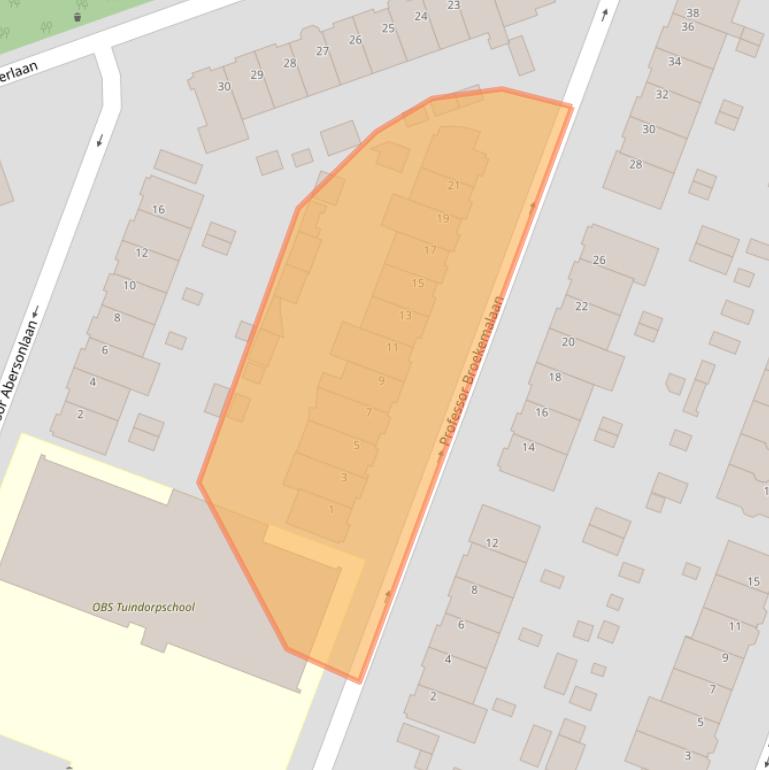 Kaart van postcodegebied 3571VB.