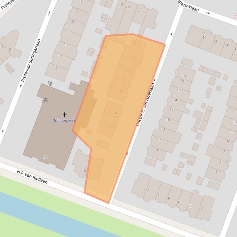 Kaart van postcodegebied 3571WE.