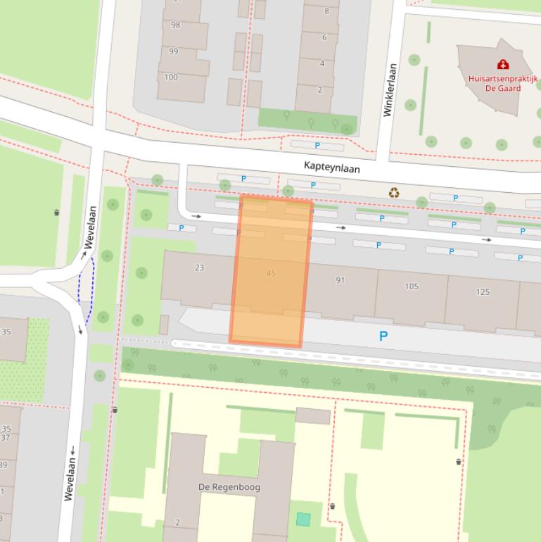 Kaart van postcodegebied 3571XL.
