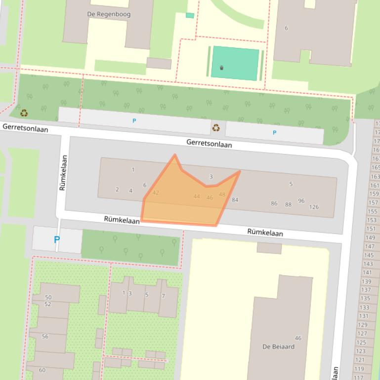 Kaart van postcodegebied 3571XX.