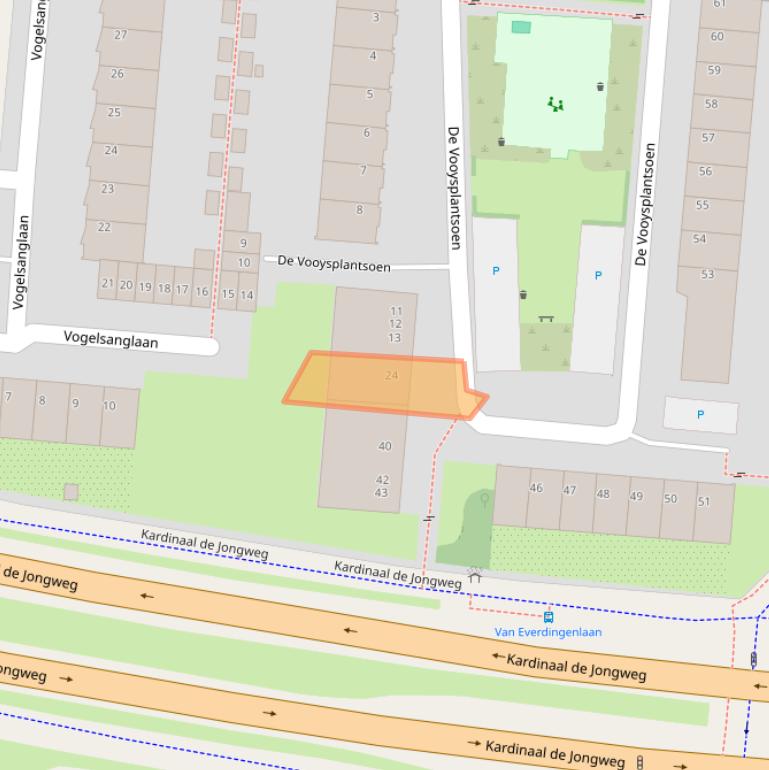 Kaart van postcodegebied 3571ZP.