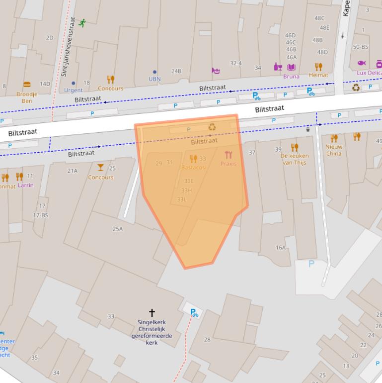 Kaart van postcodegebied 3572AC.