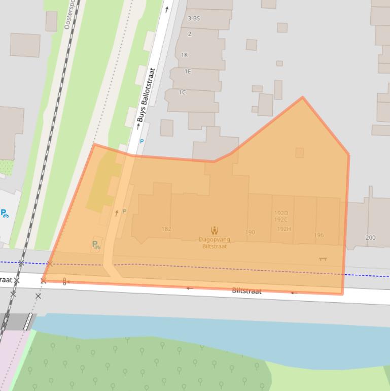 Kaart van postcodegebied 3572BR.