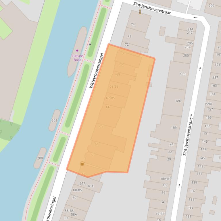 Kaart van postcodegebied 3572CC.