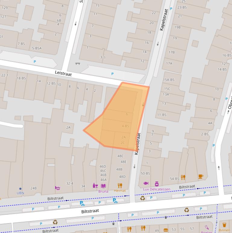 Kaart van postcodegebied 3572CL.