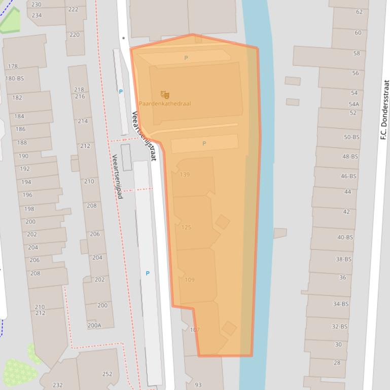 Kaart van postcodegebied 3572DD.