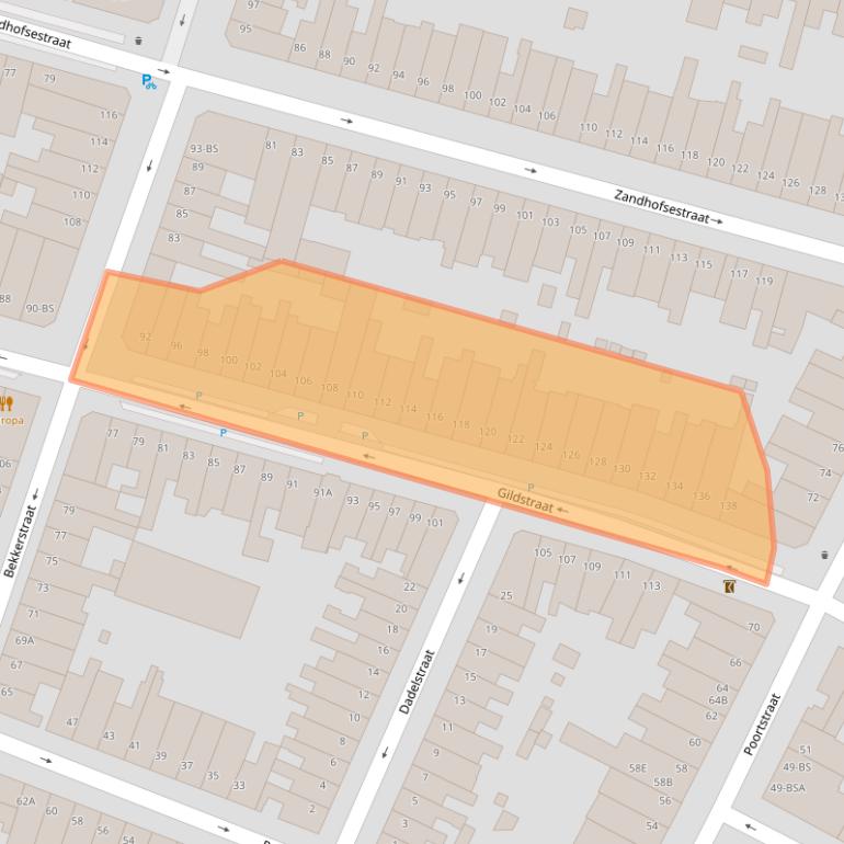 Kaart van postcodegebied 3572ES.