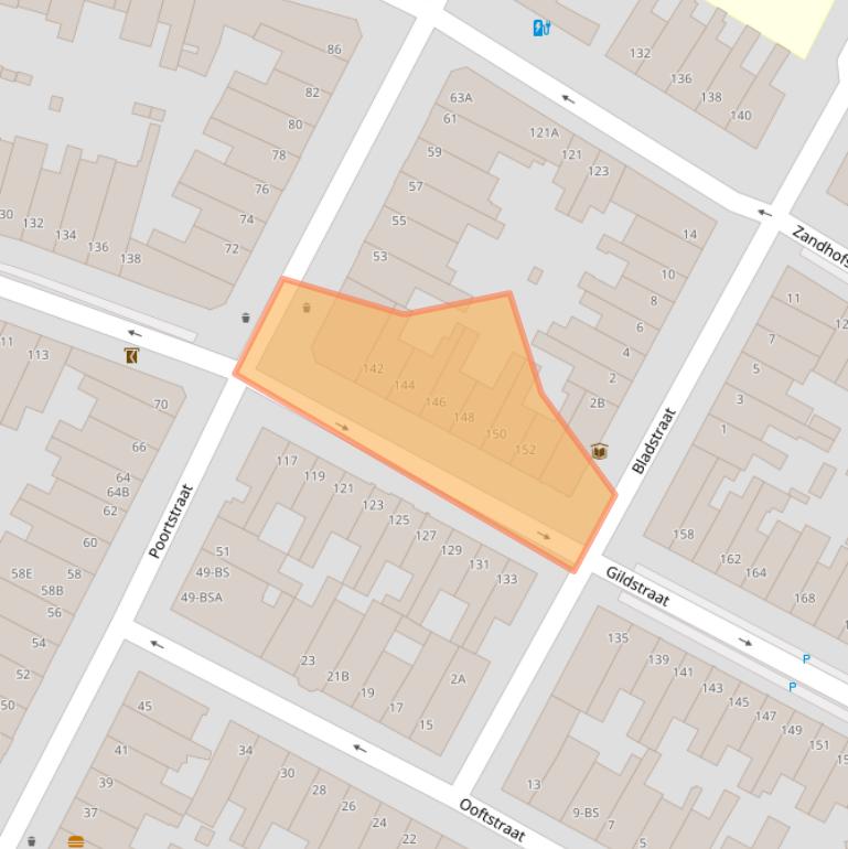 Kaart van postcodegebied 3572ET.