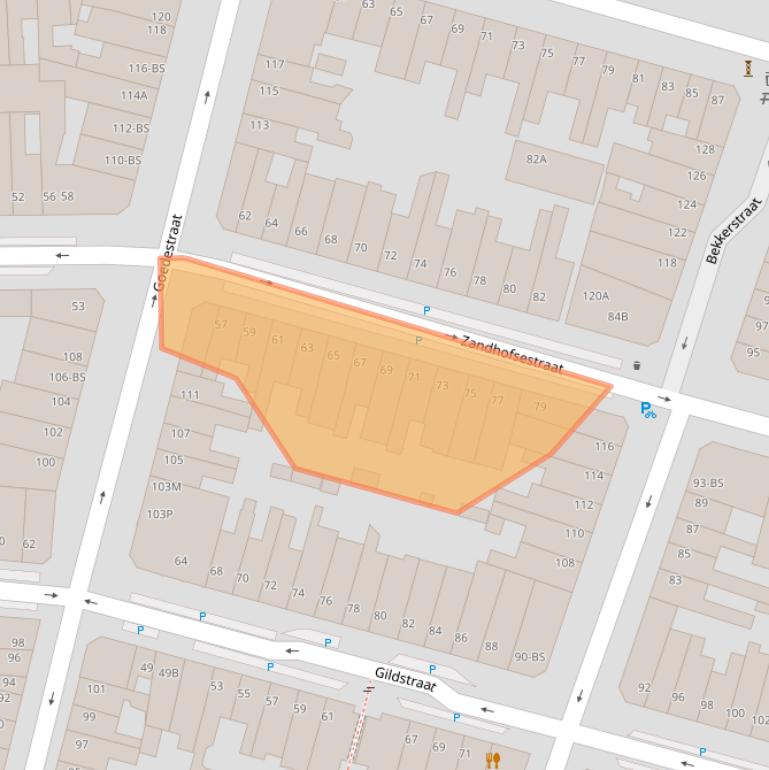 Kaart van postcodegebied 3572GC.