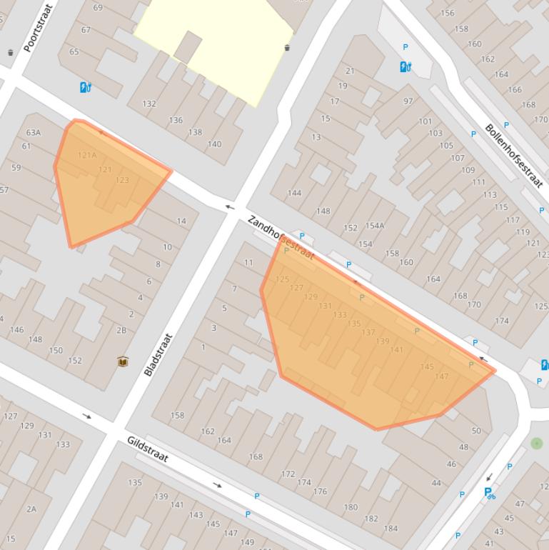 Kaart van postcodegebied 3572GE.