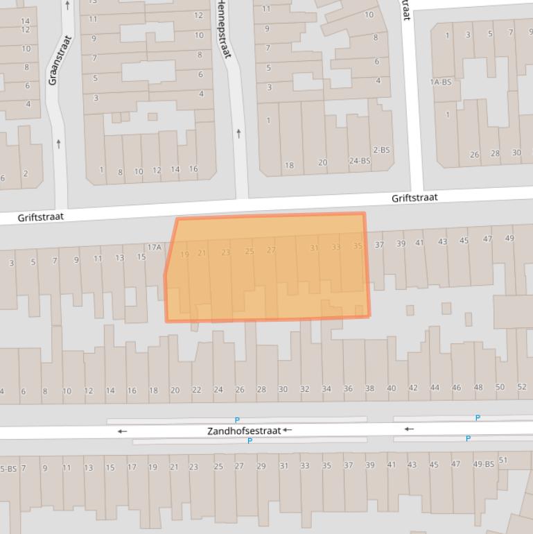Kaart van postcodegebied 3572GN.