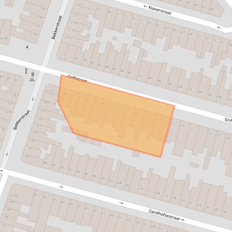 Kaart van postcodegebied 3572GS.