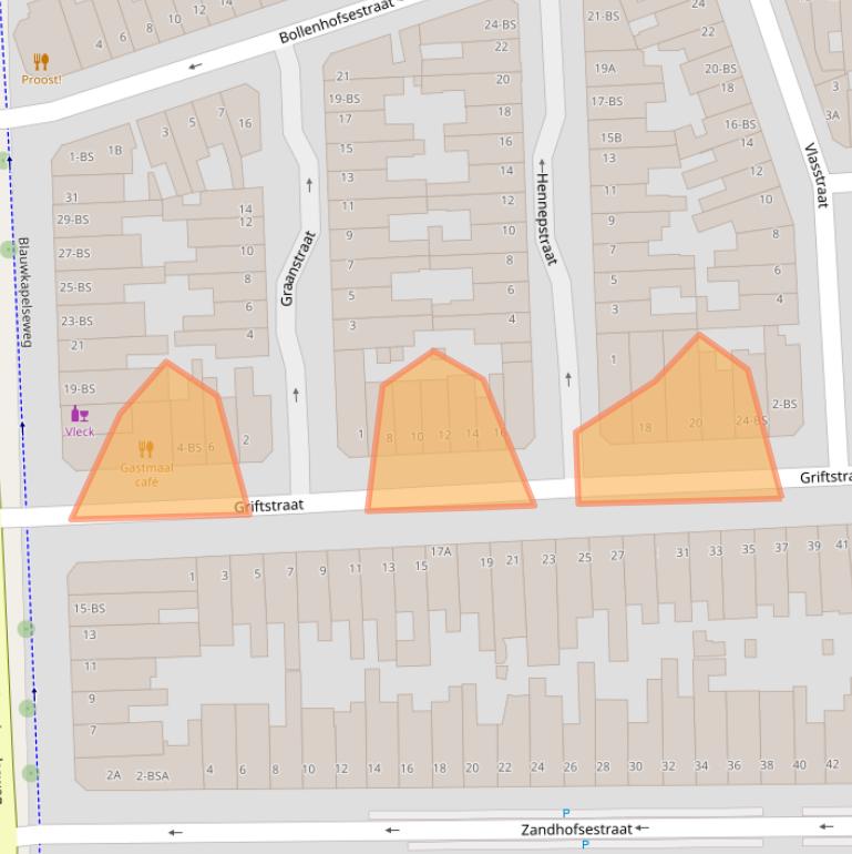 Kaart van postcodegebied 3572GV.