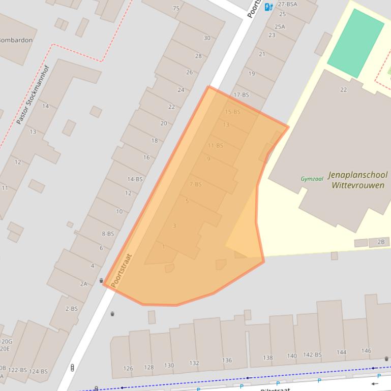 Kaart van postcodegebied 3572HA.