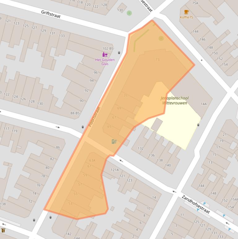 Kaart van postcodegebied 3572HD.