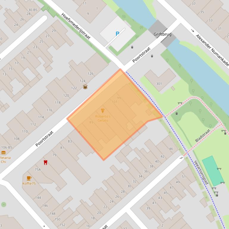 Kaart van postcodegebied 3572HG.