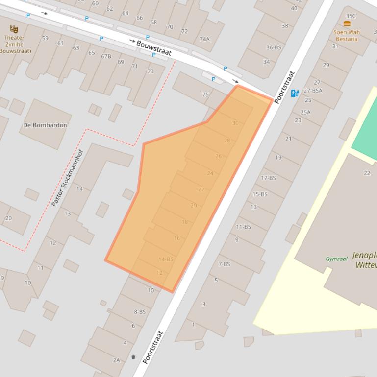 Kaart van postcodegebied 3572HJ.