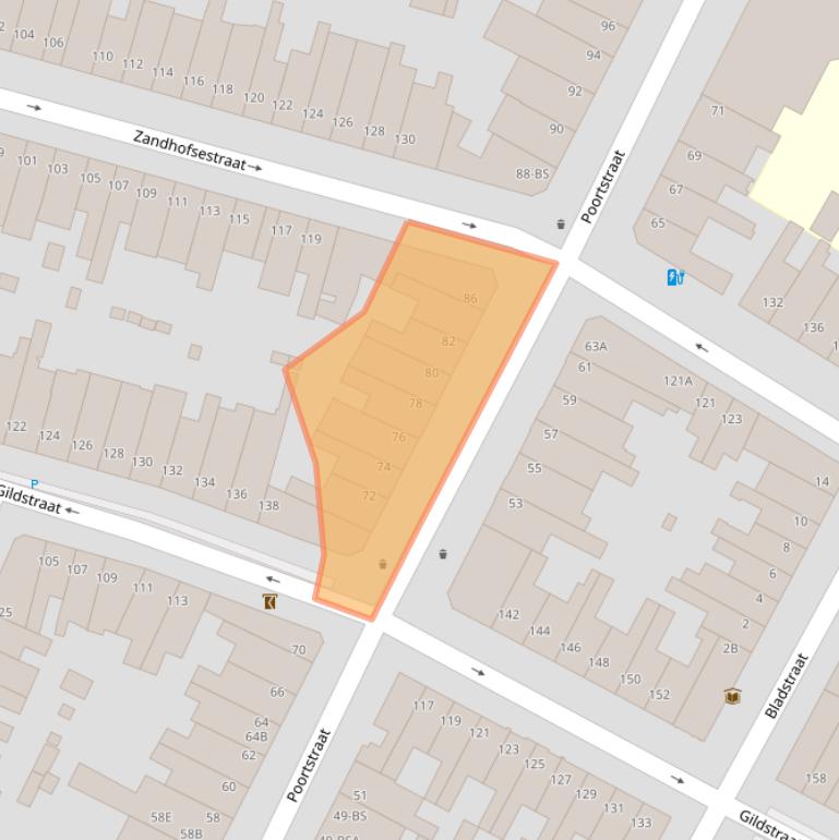 Kaart van postcodegebied 3572HM.