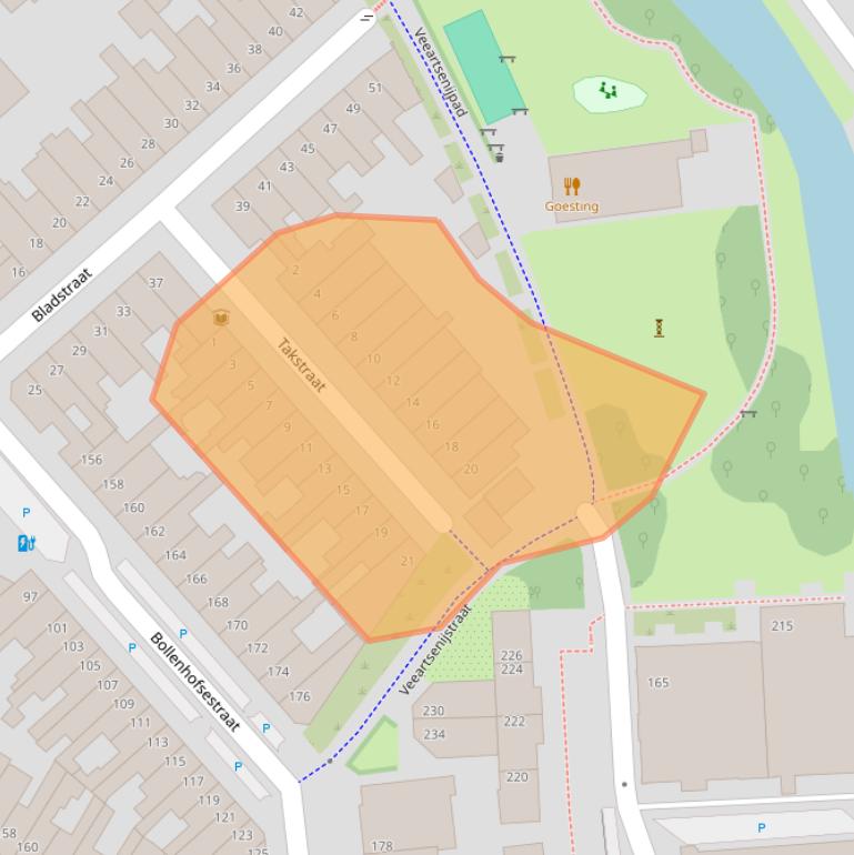 Kaart van postcodegebied 3572HZ.