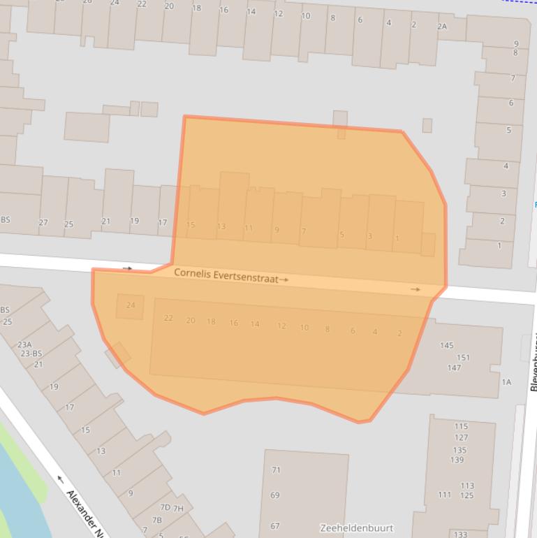 Kaart van postcodegebied 3572JP.