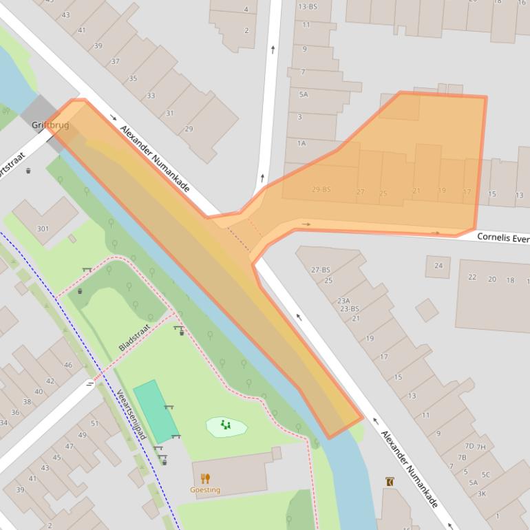 Kaart van postcodegebied 3572JR.