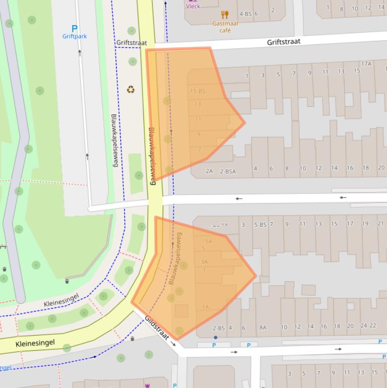 Kaart van postcodegebied 3572KA.