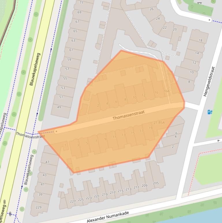 Kaart van postcodegebied 3572KG.