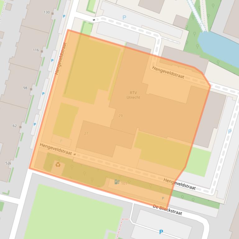 Kaart van postcodegebied 3572KH.