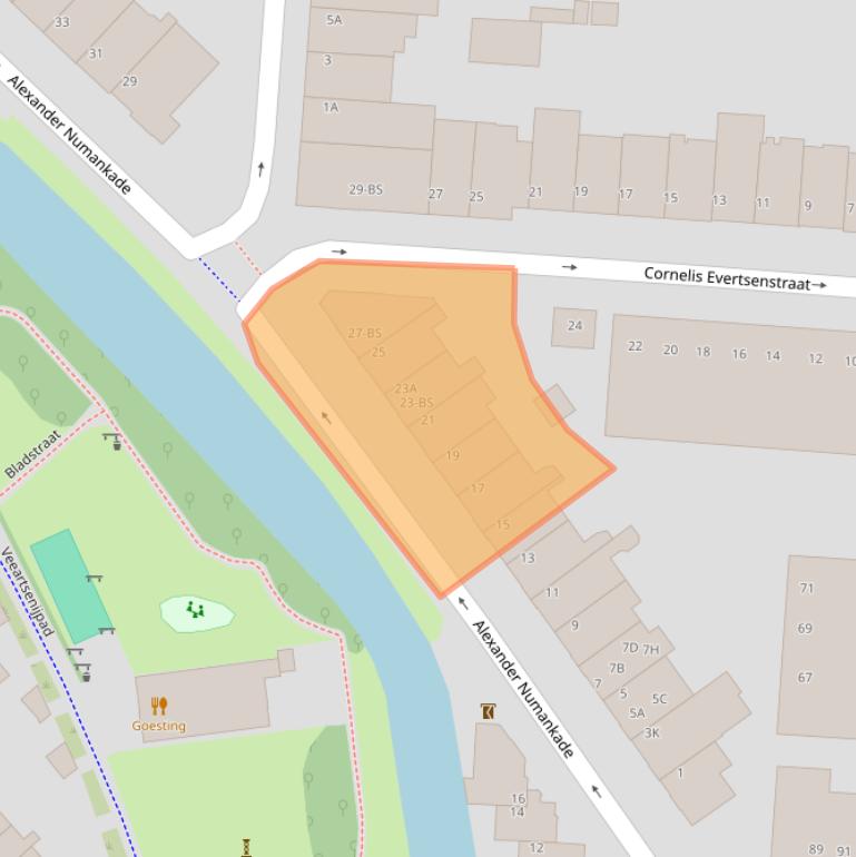 Kaart van postcodegebied 3572KP.