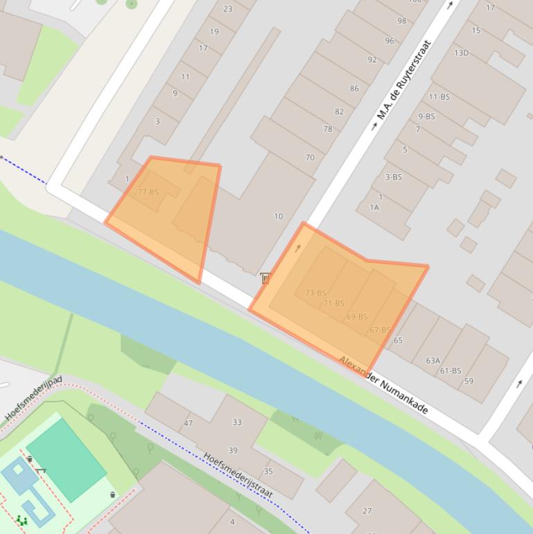 Kaart van postcodegebied 3572KV.