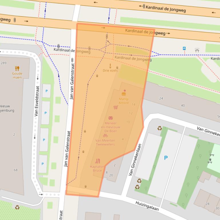 Kaart van postcodegebied 3572LD.