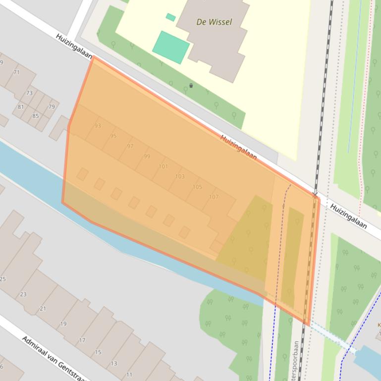 Kaart van postcodegebied 3572LK.