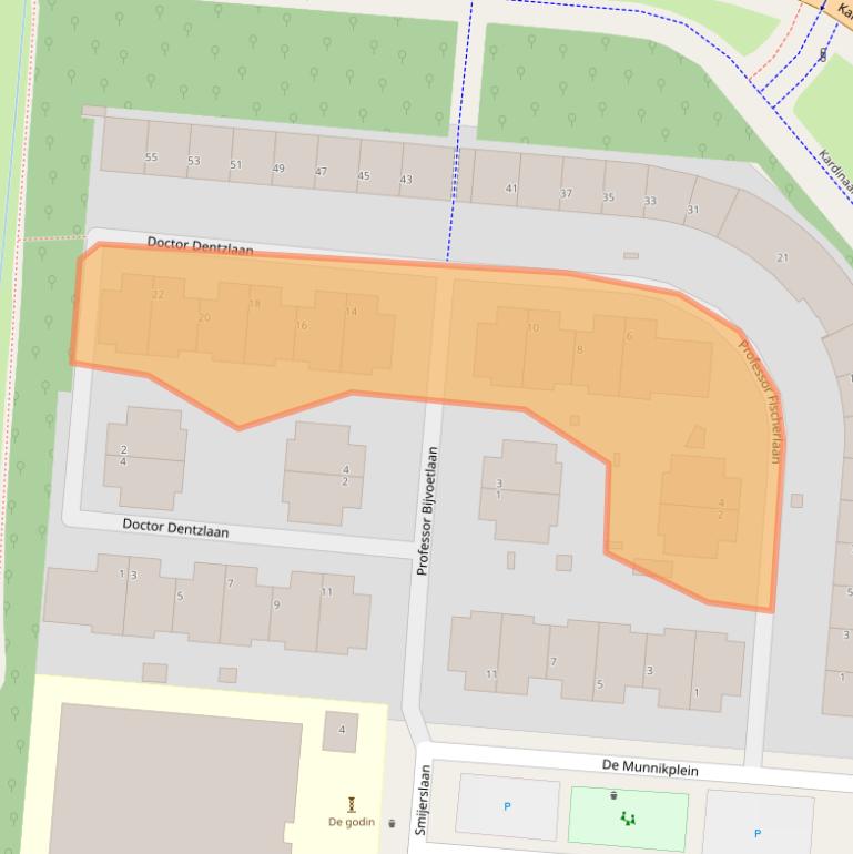 Kaart van postcodegebied 3572MB.