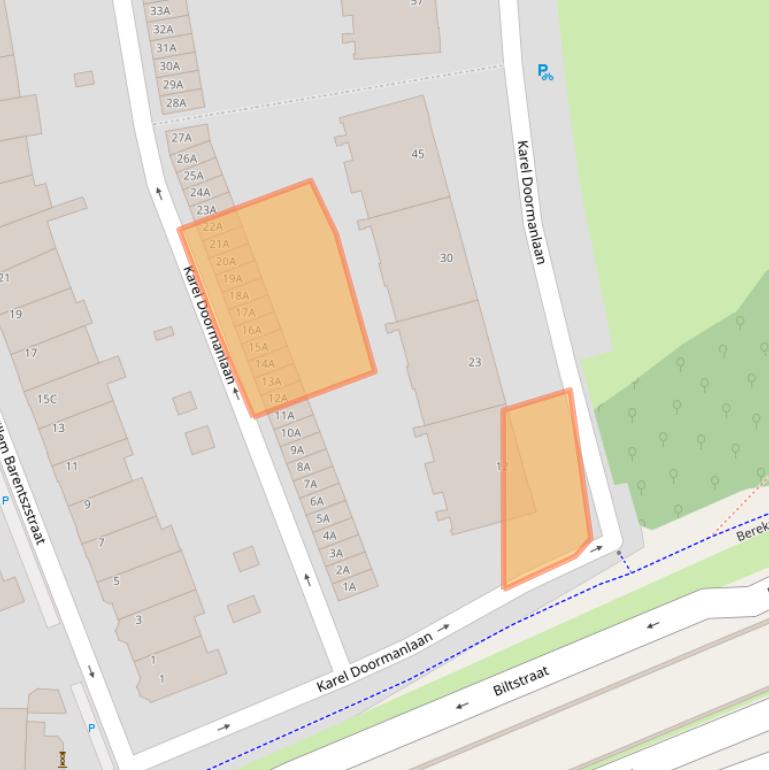 Kaart van postcodegebied 3572NB.