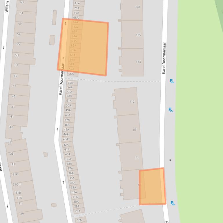 Kaart van postcodegebied 3572NG.