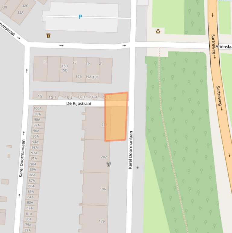 Kaart van postcodegebied 3572NX.