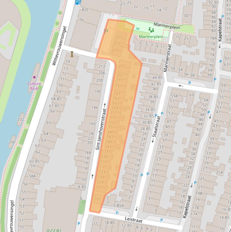 Kaart van postcodegebied 3572RB.