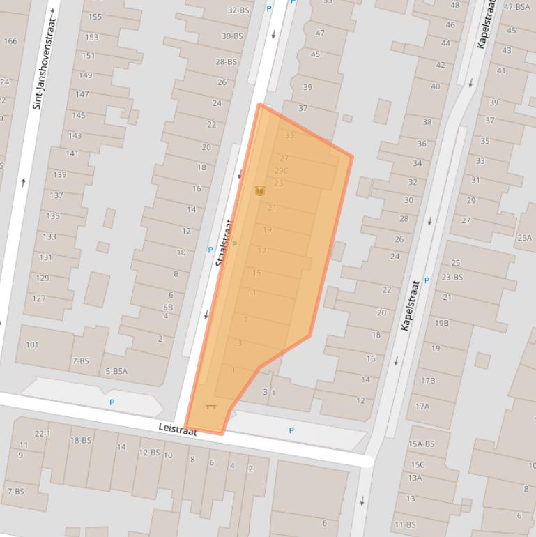 Kaart van postcodegebied 3572RG.